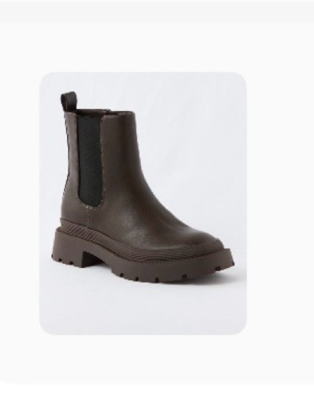 American Eagle Outfitters Chunky Chelsea Boot in Dark Brown